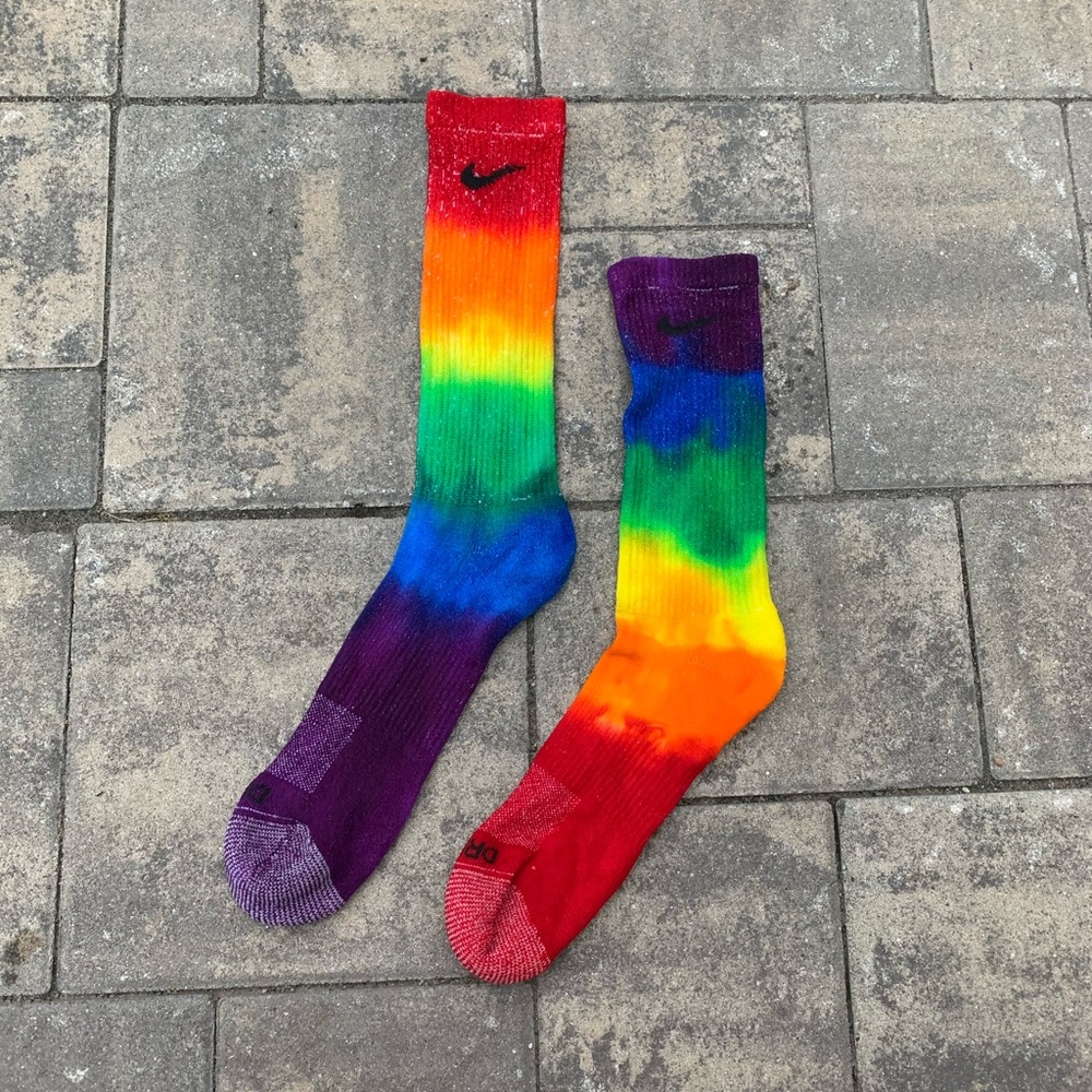 Tye Die Nike Socks custom!
